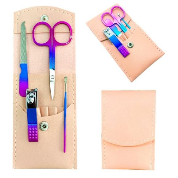 SHICEN Manicure Set, Nail Clippers Kit 4PCS Stainless Steel Nail Cutter Tools